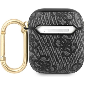Hurtownia GSM - Etui Guess GUA24GSMK Apple AirPods kryt šedý/grey 4G Script Metal Collection - GUE1161GRY - {ean13} - Hurt
