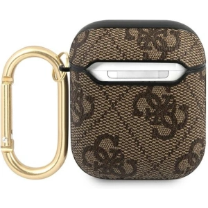 Hurtownia GSM - Etui Guess GUA24GSMW Apple AirPods kryt hnědý/brown 4G Script Metal Collection - GUE1163BR - {ean13} - Hurt