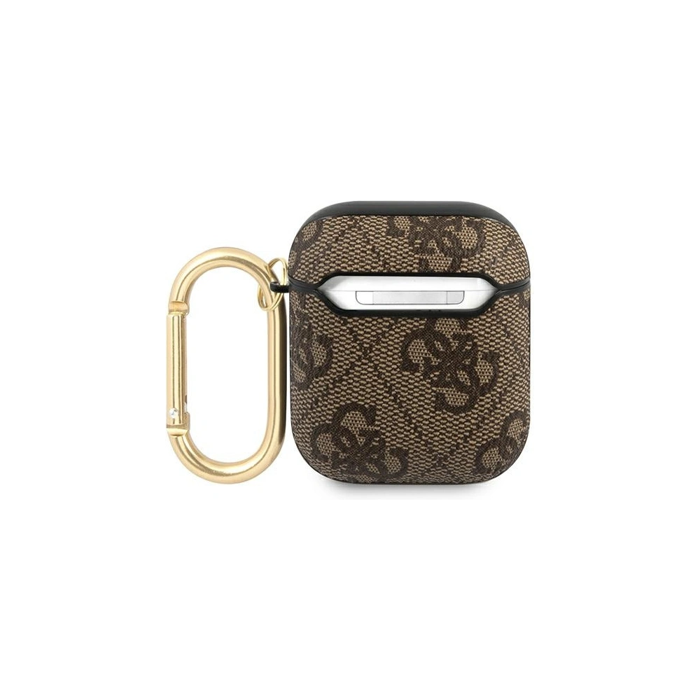 Hurtownia GSM - Etui Guess GUA24GSMW Apple AirPods kryt hnědý/brown 4G Script Metal Collection - GUE1163BR - {ean13} - Hurt