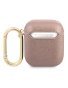 Hurtownia GSM - Etui Guess GUA2SASMP Apple AirPods cover różowy/pink Saffiano Script Metal Collection - GUE1165PNK - {ean13} - Hurt