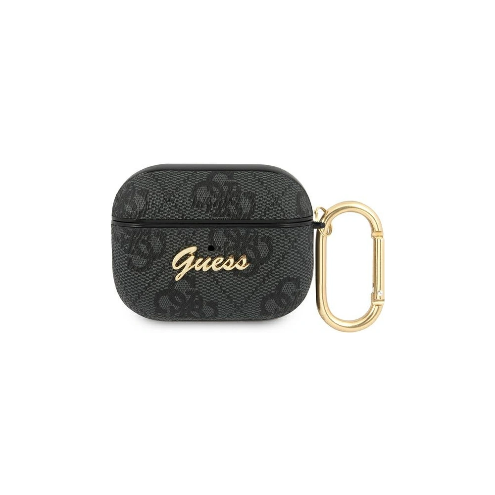 Hurtownia GSM - Etui Guess GUAP4GSMK Apple AirPods Pro kryt šedý/grey 4G Script Metal Collection - GUE1166GRY - {ean13} - Hurt