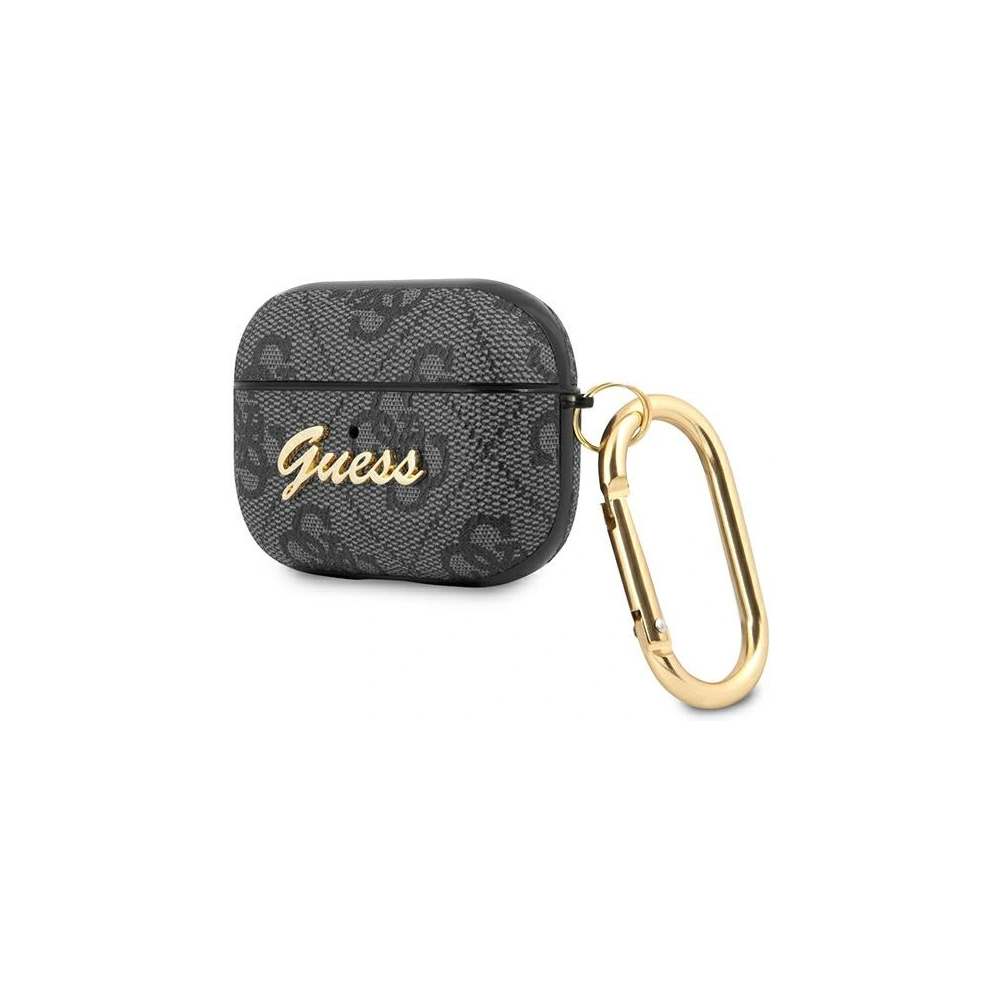 Hurtownia GSM - Etui Guess GUAP4GSMK Apple AirPods Pro kryt šedý/grey 4G Script Metal Collection - GUE1166GRY - {ean13} - Hurt
