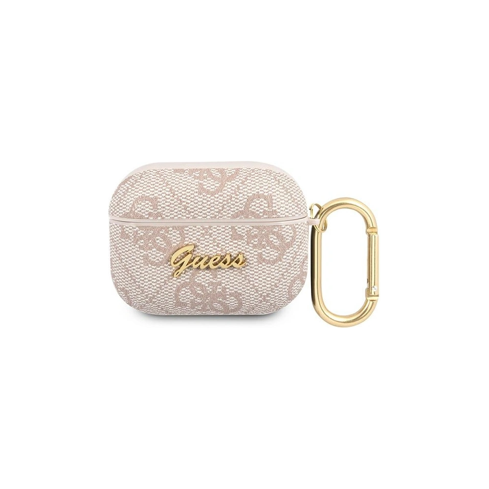 Hurtownia GSM - Etui Guess GUAP4GSMP Apple AirPods Pro cover różowy/pink 4G Script Metal Collection - GUE1167PNK - {ean13} - Hurt