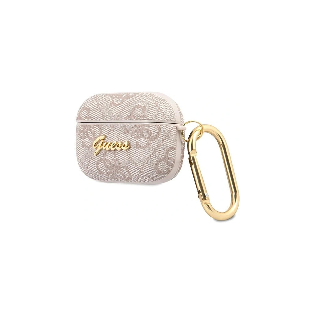 Hurtownia GSM - Etui Guess GUAP4GSMP Apple AirPods Pro cover różowy/pink 4G Script Metal Collection - GUE1167PNK - {ean13} - Hurt