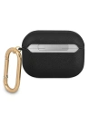 Hurtownia GSM - Etui Guess GUAPSASMK Apple AirPods Pro kryt černý/black Saffiano Script Metal Collection - GUE1169BLK - {ean13} - Hurt