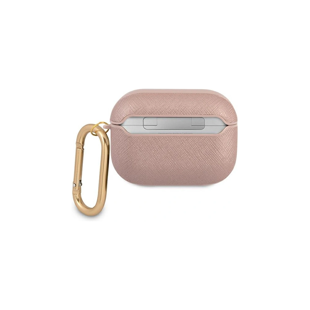 Hurtownia GSM - Etui Guess GUAPSASMP Apple AirPods Pro obal růžový/pink Saffiano Script Metal Collection - GUE1170PNK - {ean13} - Hurt