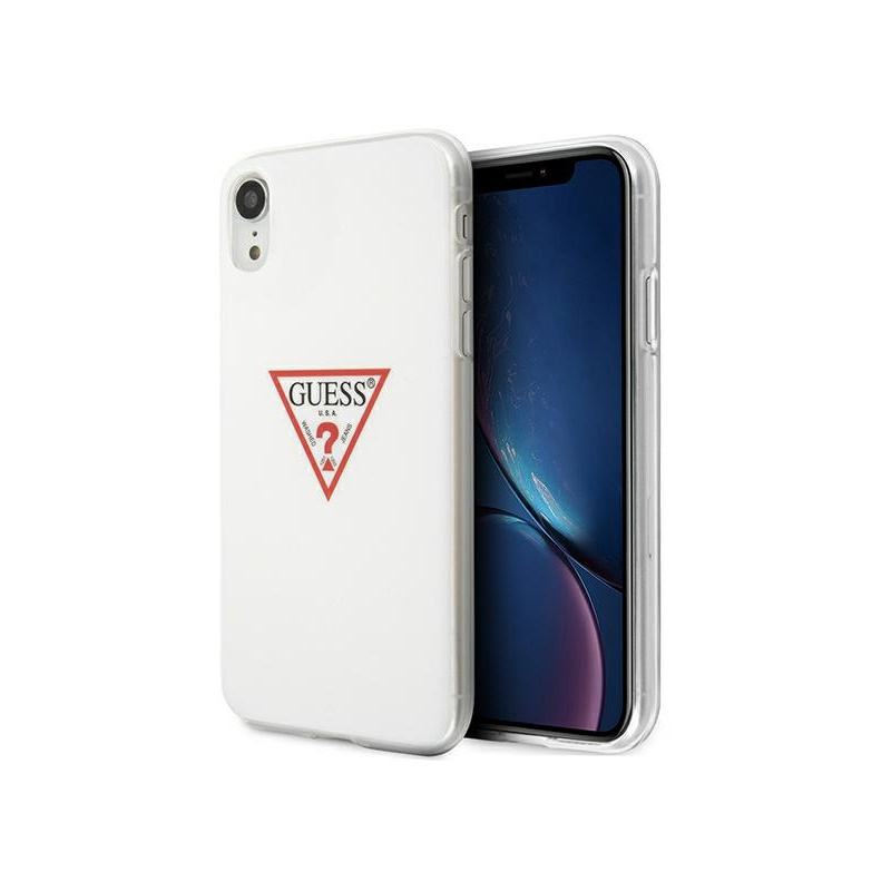 Hurtownia Guess - 3700740484692 - GUE1171WHT - Etui Guess GUHCI61PCUCTLWH Apple iPhone XR biały/white hardcase Triangle Collection - B2B homescreen