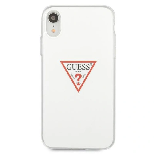 Etui Guess GUHCI61PCUCTLWH Apple iPhone XR biały/white hardcase Triangle Collection