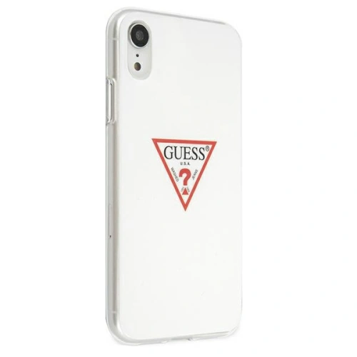 Etui Guess GUHCI61PCUCTLWH Apple iPhone XR biały/white hardcase Triangle Collection
