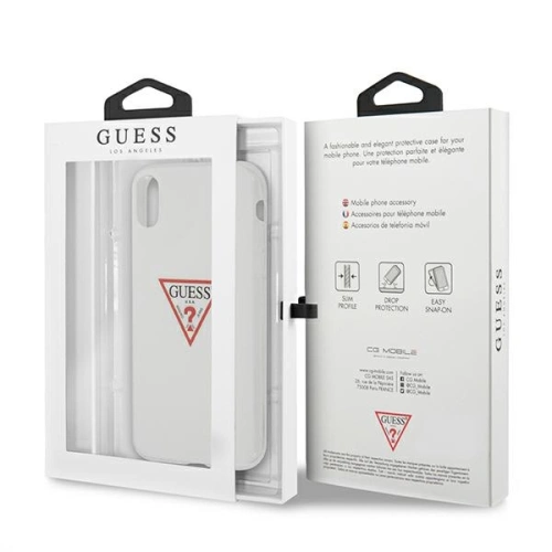 Etui Guess GUHCI61PCUCTLWH Apple iPhone XR biały/white hardcase Triangle Collection