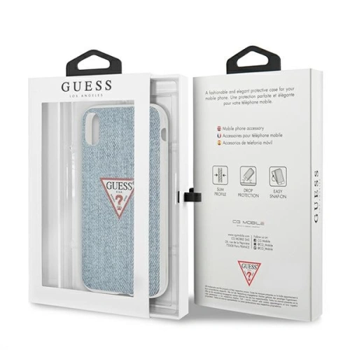 Etui Guess GUHCI61PCUJULLB Apple iPhone XR niebieski/light blue hardcase Jeans Collection