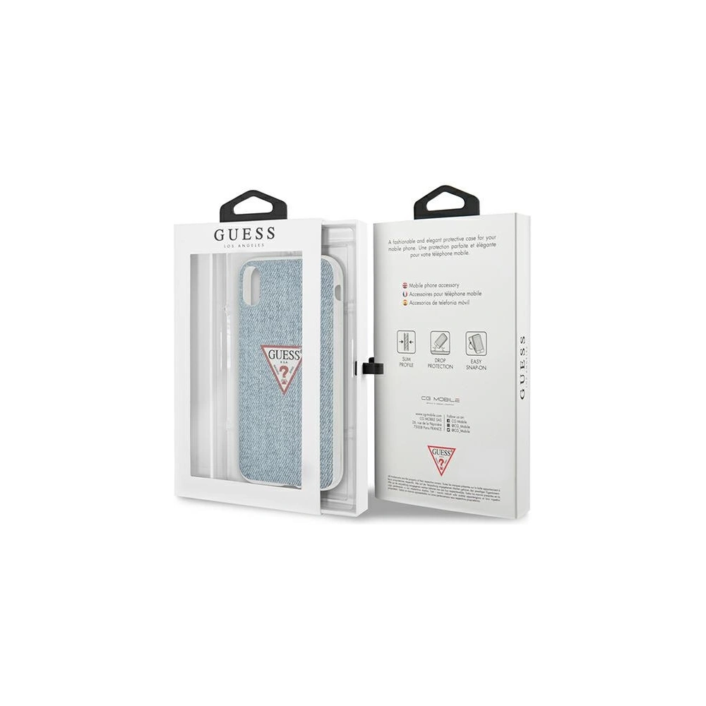 Hurtownia GSM - Etui Guess GUHCI61PCUJULLB Apple iPhone XR modré/light blue hardcase Jeans Collection - GUE1172BLU - {ean13} - Hurt