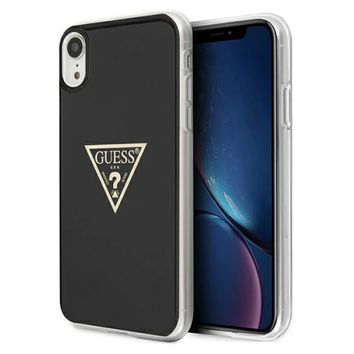 Etui Guess GUHCI61PCUMPTBK Apple iPhone XR czarny/black hardcase Metallic Collection