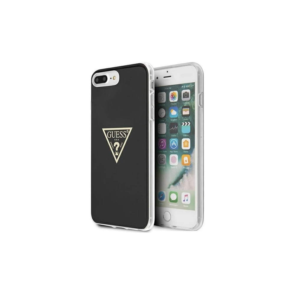 Hurtownia GSM - Etui Guess GUHCI8LPCUMPTBK Apple iPhone 8 Plus/7 Plus černý/black hardcase Metallic Collection - GUE1174BLK - {ean13} - Hurt