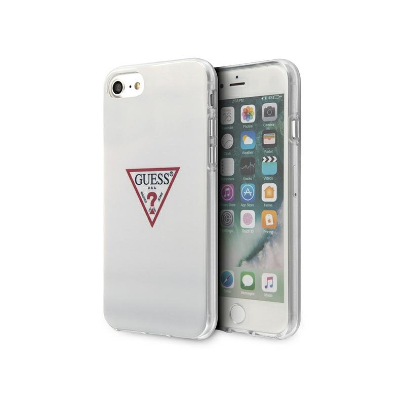 Hurtownia Guess - 3700740484661 - GUE1175WHT - Etui Guess GUHCI8PCUCTLWH Apple iPhone SE 2022/SE 2020/8/7 biały/white hardcase Triangle Collection - B2B homescreen