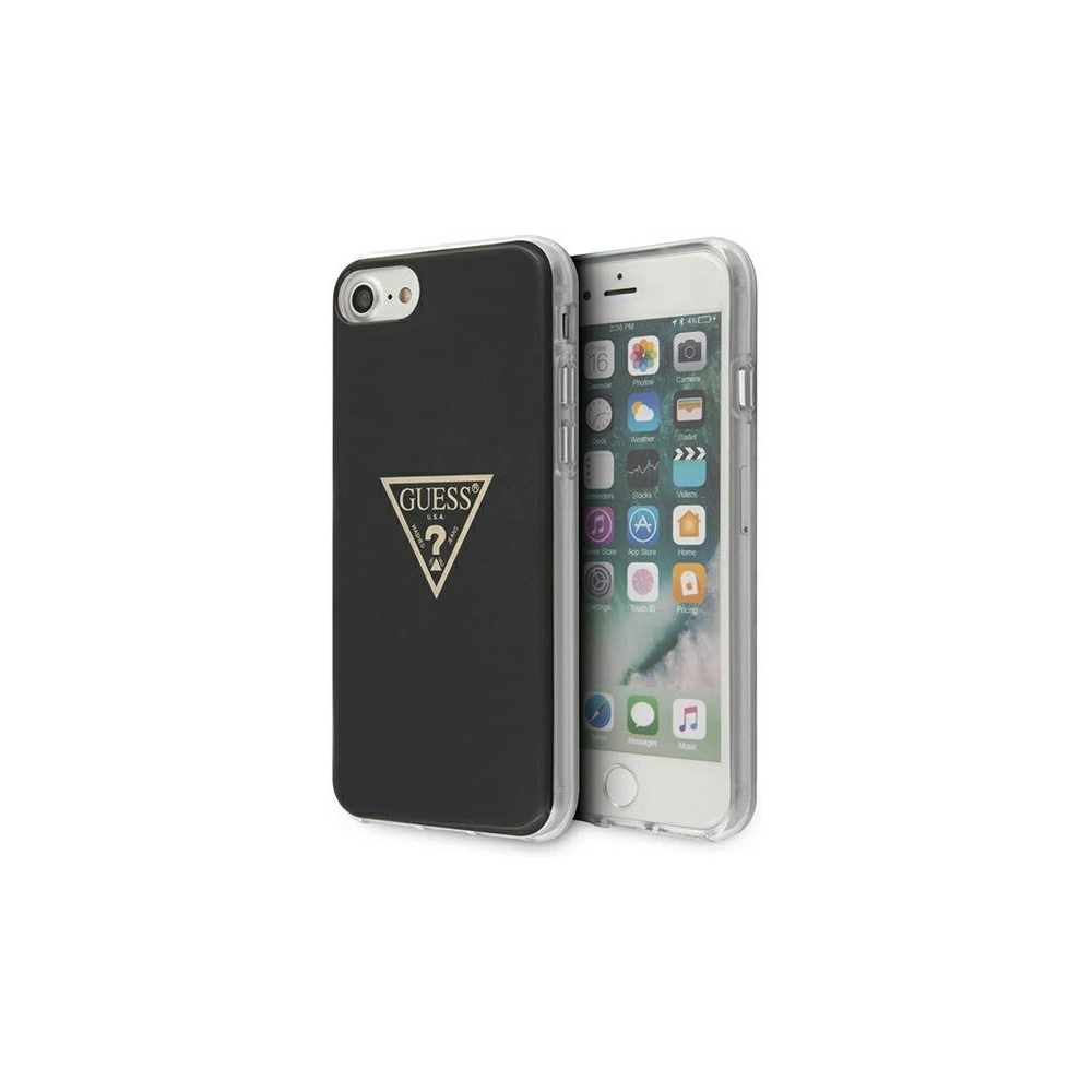 Hurtownia GSM - Etui Guess GUHCI8PCUMPTBK Apple iPhone SE 2022/SE 2020/8/7 černý/black hardcase Metallic Collection - GUE1176BLK - {ean13} - Hurt