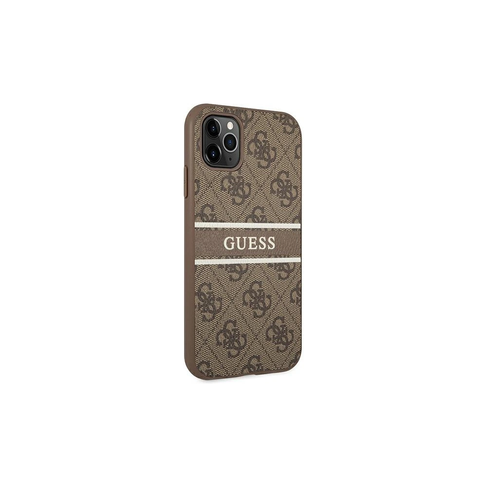 Etui Guess GUHCN584GDBR Apple iPhone 11 Pro brązowy/brown hardcase 4G Stripe