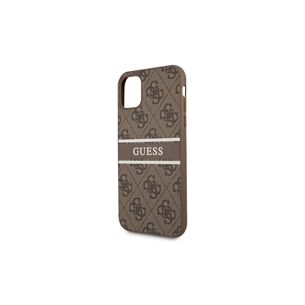 Etui Guess GUHCN584GDBR Apple iPhone 11 Pro hnědý/brown hardcase 4G Stripe
