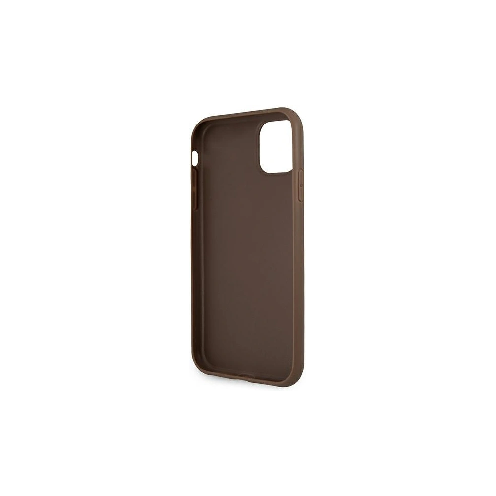 Etui Guess GUHCN584GDBR Apple iPhone 11 Pro brązowy/brown hardcase 4G Stripe