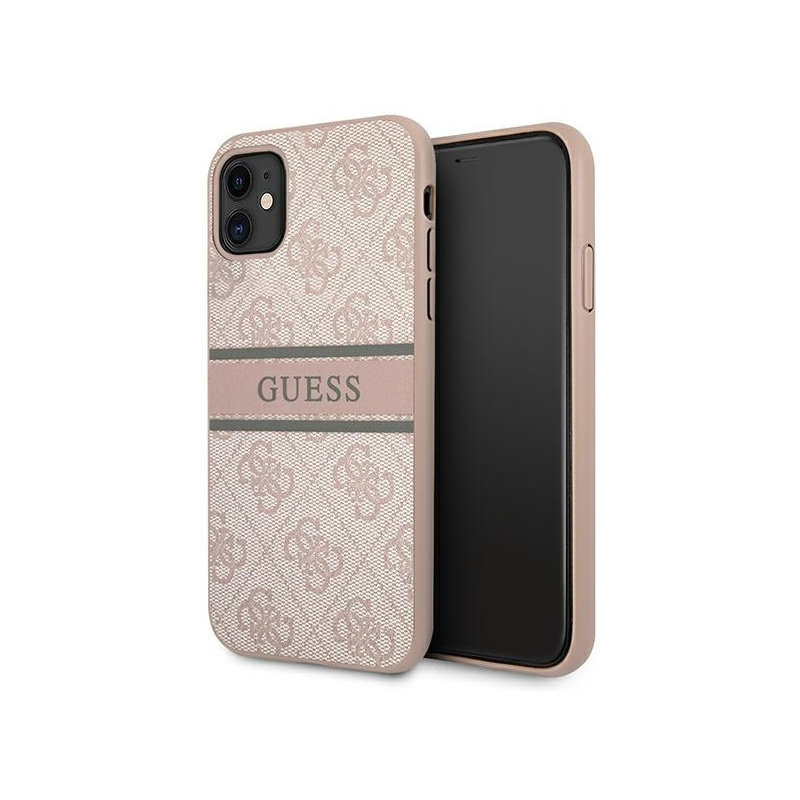 Hurtownia Guess - 3666339005528 - GUE1178PNK - Etui Guess GUHCN614GDPI Apple iPhone 11 różowy/pink hardcase 4G Stripe - B2B homescreen