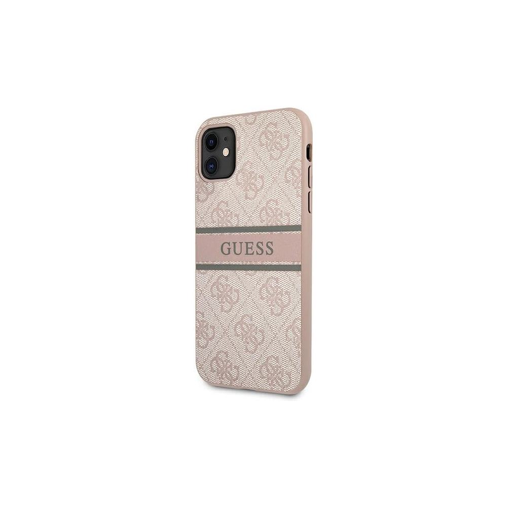 Etui Guess GUHCN614GDPI Apple iPhone 11 różowy/pink hardcase 4G Stripe