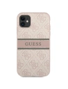 Etui Guess GUHCN614GDPI Apple iPhone 11 różowy/pink hardcase 4G Stripe
