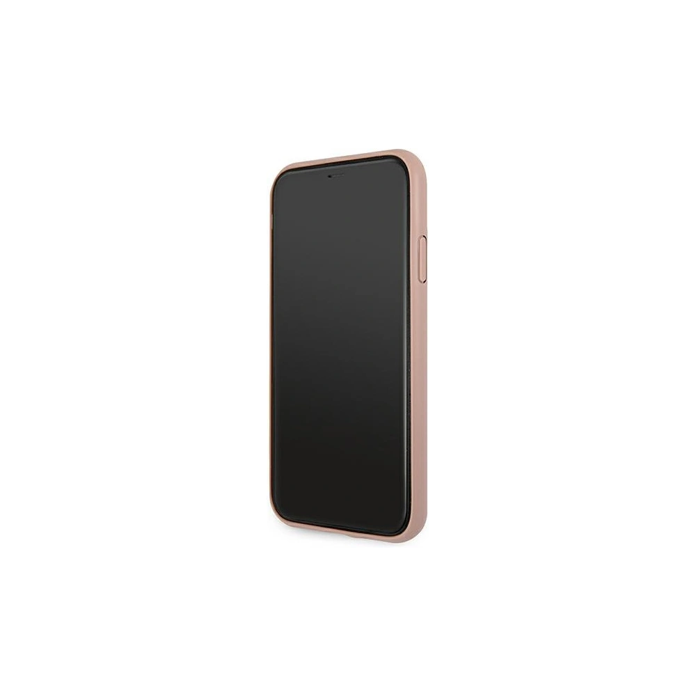 Etui Guess GUHCN614GDPI Apple iPhone 11 różowy/pink hardcase 4G Stripe