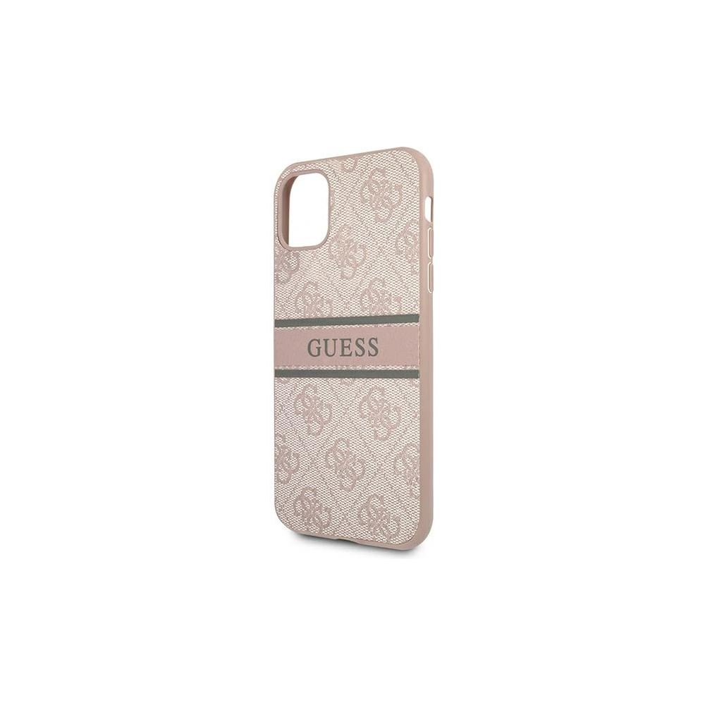 Etui Guess GUHCN614GDPI Apple iPhone 11 różowy/pink hardcase 4G Stripe