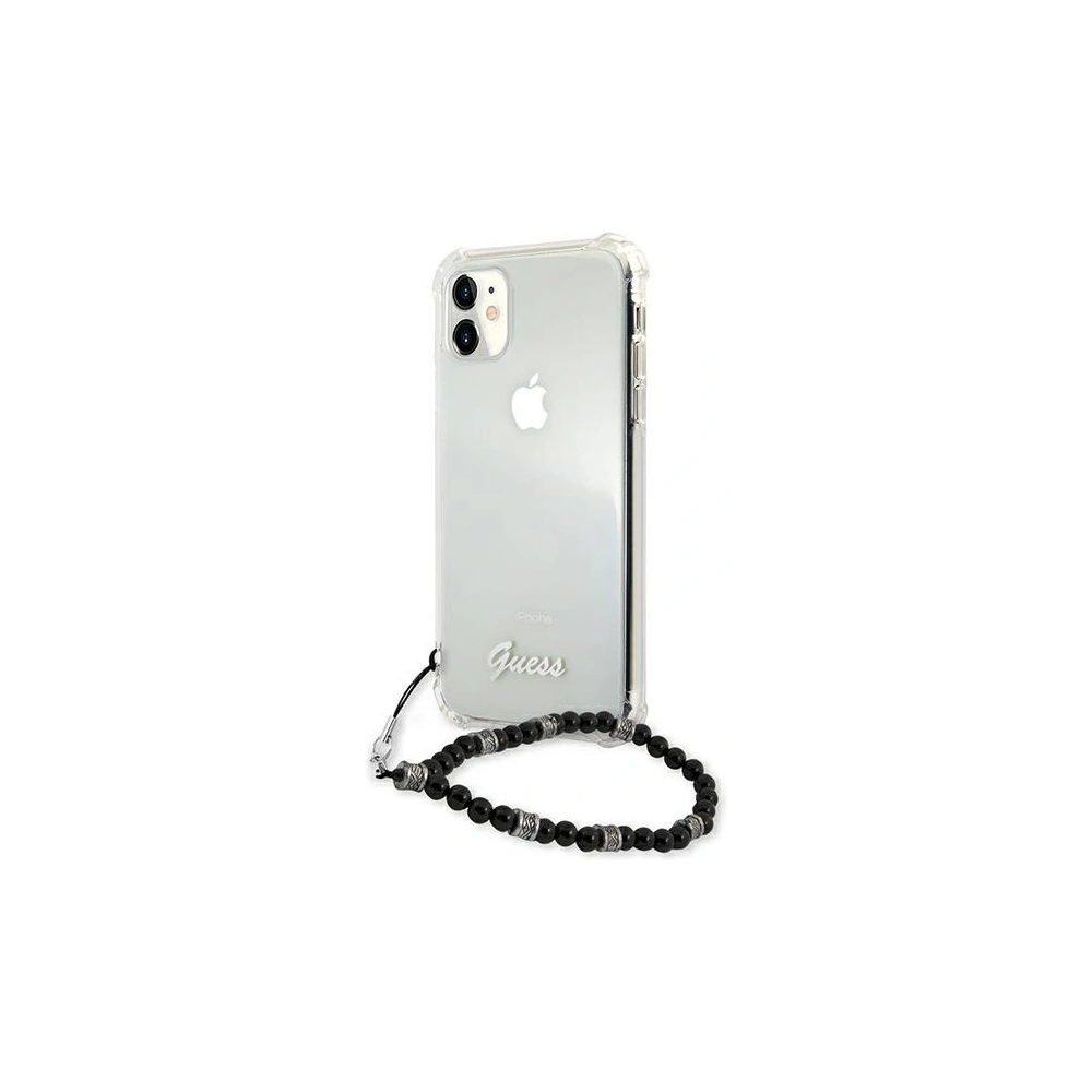 Hurtownia GSM - Etui Guess GUHCN61KPSBK Apple iPhone 11 Transparent hardcase Black Pearl - GUE1181CL - {ean13} - Hurt