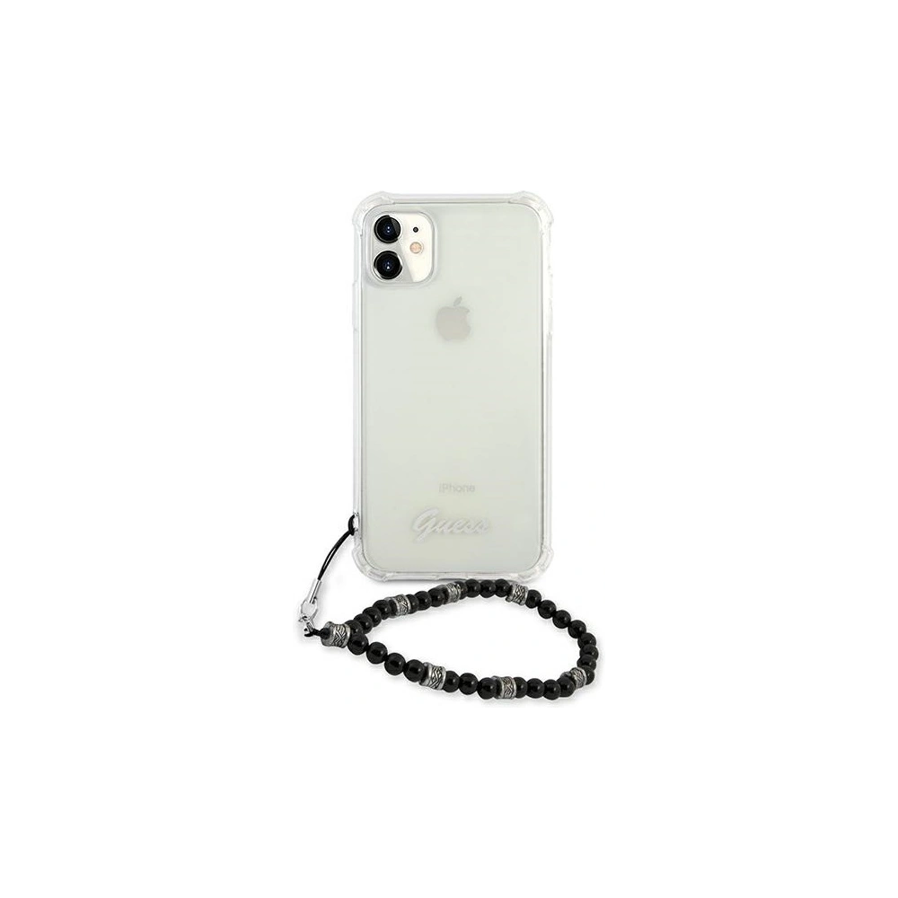Hurtownia GSM - Etui Guess GUHCN61KPSBK Apple iPhone 11 Transparent hardcase Black Pearl - GUE1181CL - {ean13} - Hurt