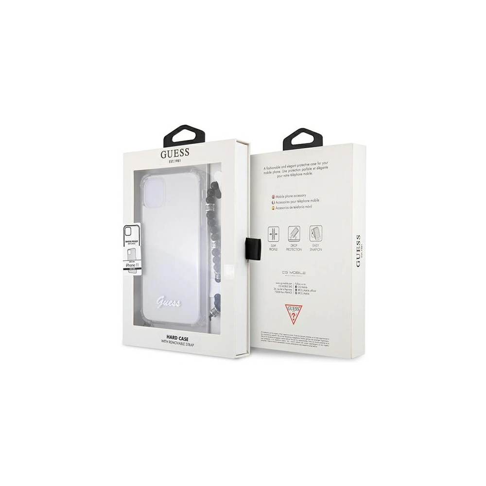 Hurtownia GSM - Etui Guess GUHCN61KPSBK Apple iPhone 11 Transparent hardcase Black Pearl - GUE1181CL - {ean13} - Hurt