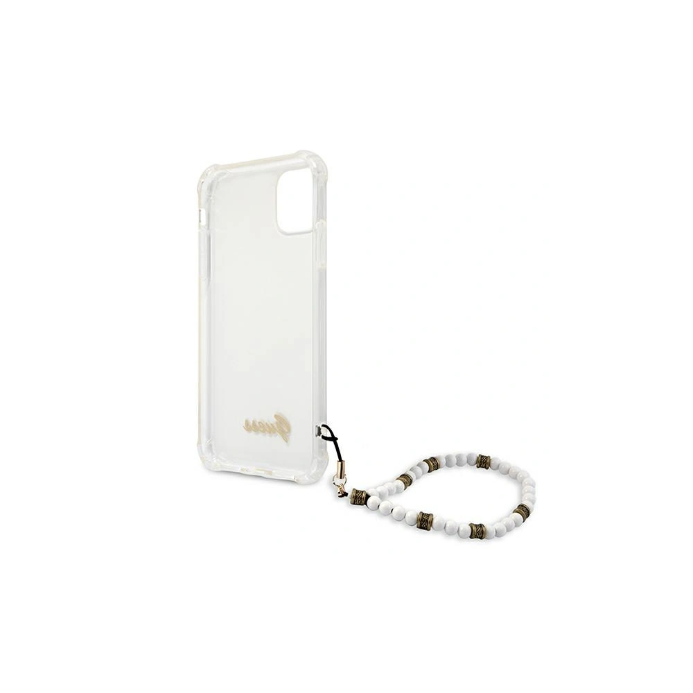 Hurtownia GSM - Etui Guess GUHCN61KPSWH Apple iPhone 11 Transparentní tvrdý obal Bílá perla - GUE1182CL - {ean13} - Hurt