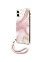 Hurtownia GSM - Etui Guess GUHCN61KSMAPI Apple iPhone 11 różowy/pink hardcase Marble with cord Collection - GUE1183PNK - {ean13} - Hurt