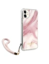 Hurtownia GSM - Etui Guess GUHCN61KSMAPI Apple iPhone 11 różowy/pink hardcase Marble with cord Collection - GUE1183PNK - {ean13} - Hurt