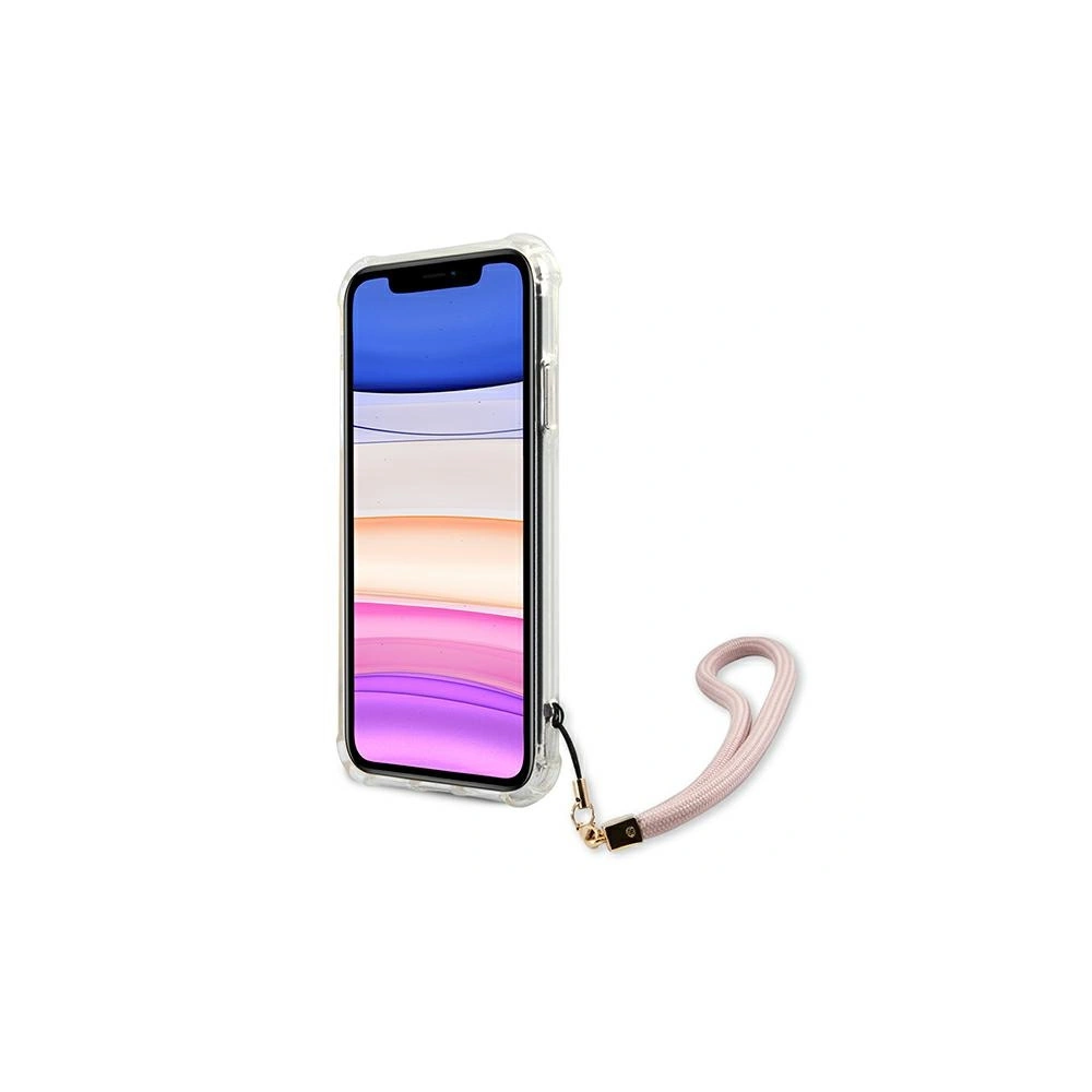 Wholesale Guess GUHCN61KSMAPI Apple iPhone 11 pink hardcase Marble with cord Collection - GUE1183PNK - {ean13} - Hurt