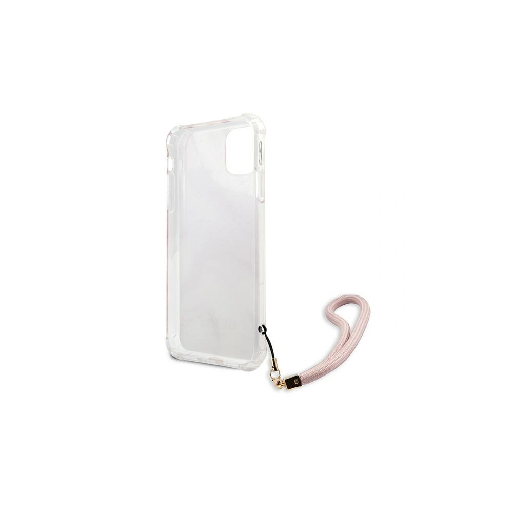 Hurtownia GSM - Etui Guess GUHCN61KSMAPI Apple iPhone 11 růžový/pink hardcase Marble with cord Collection - GUE1183PNK - {ean13} - Hurt