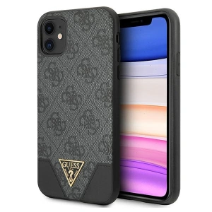 Hurtownia GSM - Etui Guess GUHCN61PU4GHBK Apple iPhone 11 szary/grey hardcase 4G Triangle Collection - GUE1184GRY - {ean13} - Hurt