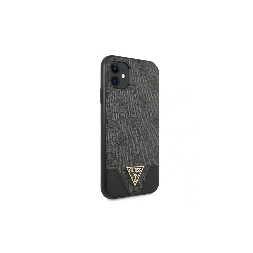 Hurtownia GSM - Etui Guess GUHCN61PU4GHBK Apple iPhone 11 šedý/grey hardcase 4G Triangle Collection - GUE1184GRY - {ean13} - Hurt