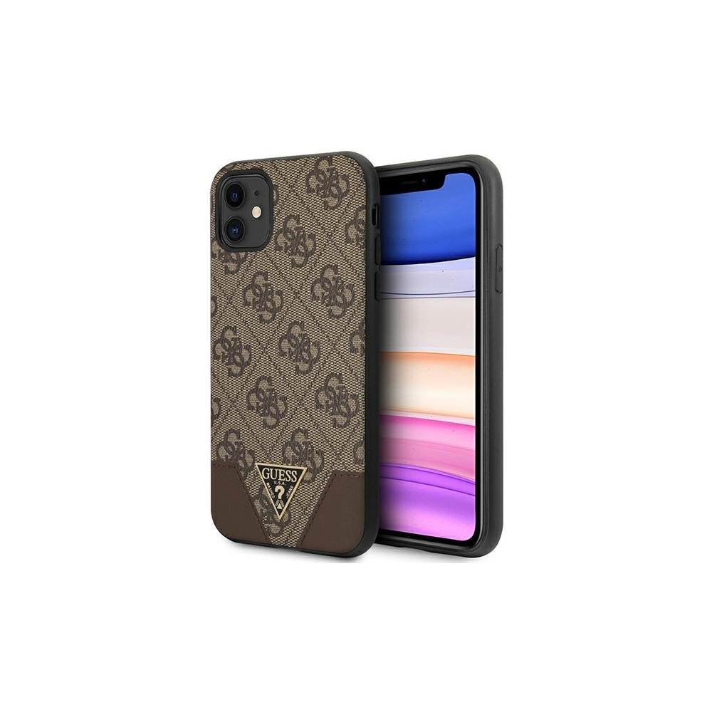 Hurtownia GSM - Etui Guess GUHCN61PU4GHBR Apple iPhone 11 hnědý/brown hardcase 4G Triangle Collection - GUE1185BR - {ean13} - Hurt