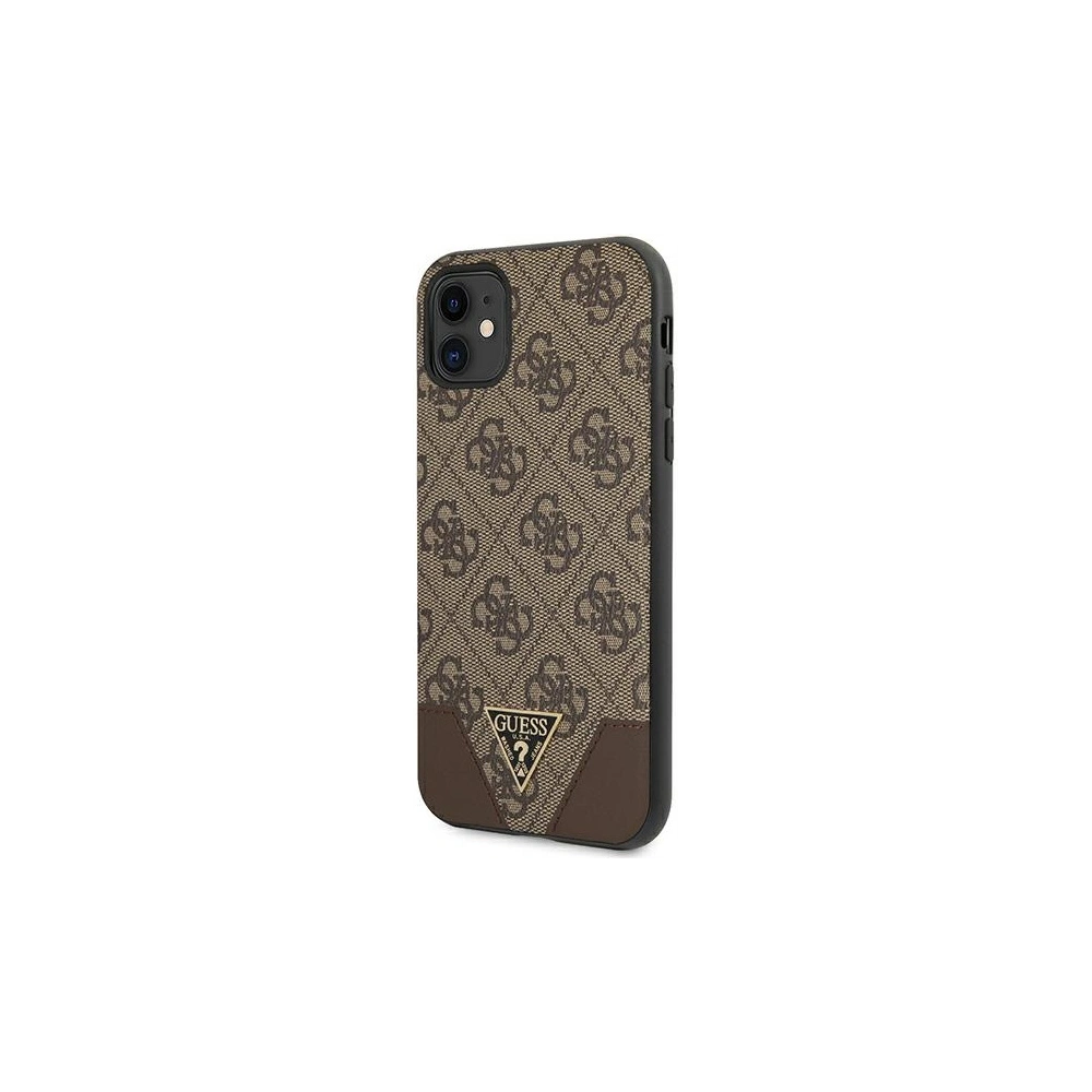 Hurtownia GSM - Etui Guess GUHCN61PU4GHBR Apple iPhone 11 brązowy/brown hardcase 4G Triangle Collection - GUE1185BR - {ean13} - Hurt