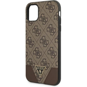 Hurtownia GSM - Etui Guess GUHCN61PU4GHBR Apple iPhone 11 brązowy/brown hardcase 4G Triangle Collection - GUE1185BR - {ean13} - Hurt