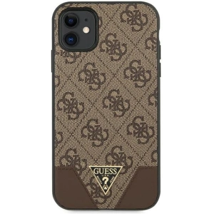 Hurtownia GSM - Etui Guess GUHCN61PU4GHBR Apple iPhone 11 brązowy/brown hardcase 4G Triangle Collection - GUE1185BR - {ean13} - Hurt