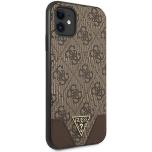 Hurtownia GSM - Etui Guess GUHCN61PU4GHBR Apple iPhone 11 brązowy/brown hardcase 4G Triangle Collection - GUE1185BR - {ean13} - Hurt