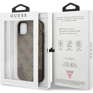 Hurtownia GSM - Etui Guess GUHCN61PU4GHBR Apple iPhone 11 brązowy/brown hardcase 4G Triangle Collection - GUE1185BR - {ean13} - Hurt