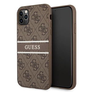 Hurtownia GSM - Etui Guess GUHCN654GDBR Apple iPhone 11 Pro Max brązowy/brown hardcase 4G Stripe - GUE1186BR - {ean13} - Hurt