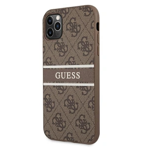 Hurtownia GSM - Etui Guess GUHCN654GDBR Apple iPhone 11 Pro Max brązowy/brown hardcase 4G Stripe - GUE1186BR - {ean13} - Hurt