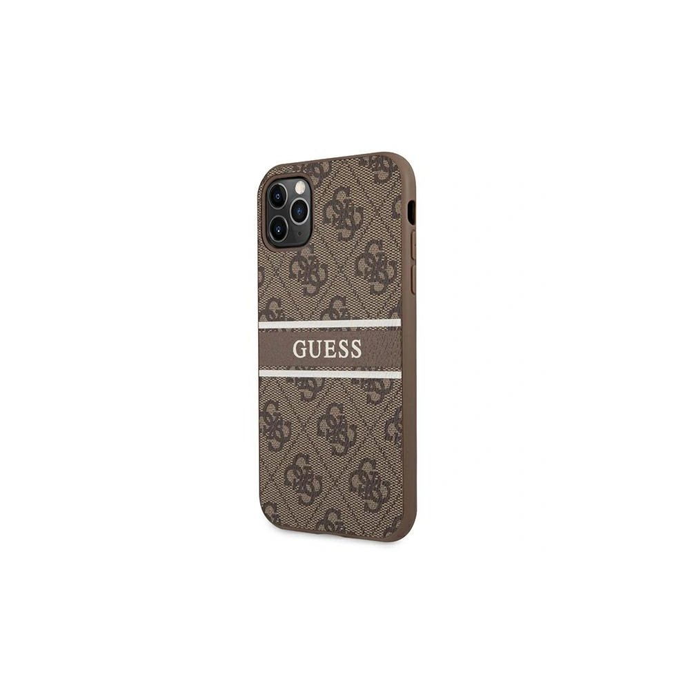 Hurtownia GSM - Etui Guess GUHCN654GDBR Apple iPhone 11 Pro Max brązowy/brown hardcase 4G Stripe - GUE1186BR - {ean13} - Hurt