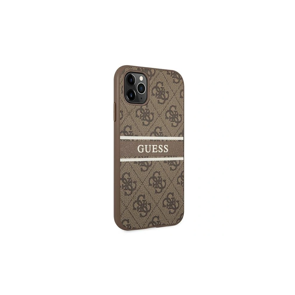 Hurtownia GSM - Etui Guess GUHCN654GDBR Apple iPhone 11 Pro Max brązowy/brown hardcase 4G Stripe - GUE1186BR - {ean13} - Hurt