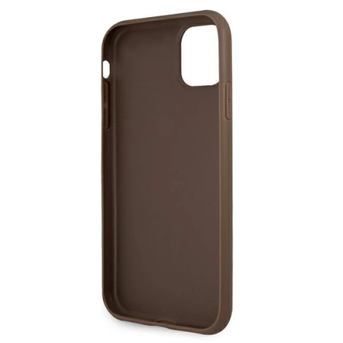 Etui Guess GUHCN654GDBR Apple iPhone 11 Pro Max brązowy/brown hardcase 4G Stripe