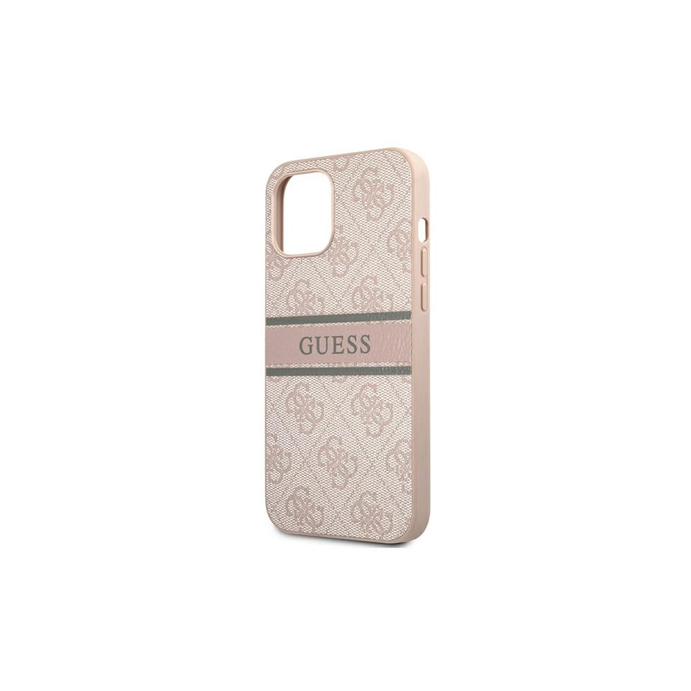 Hurtownia GSM - Etui Guess GUHCP12L4GDPI Apple iPhone 12 Pro Max růžový/pink hardcase 4G Stripe - GUE1187PNK - {ean13} - Hurt